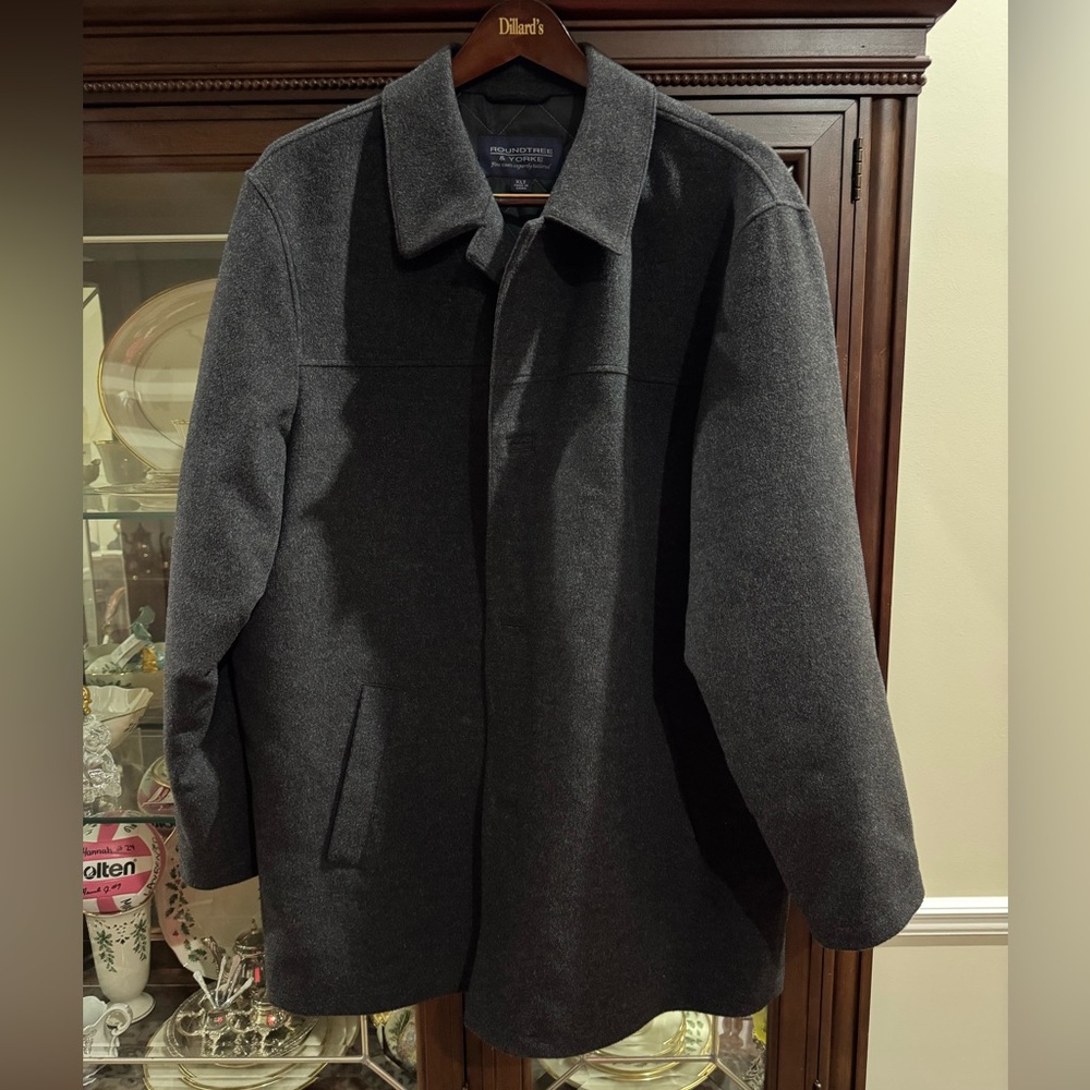 Men’s Roundtree and Yorke Gray Peacoat